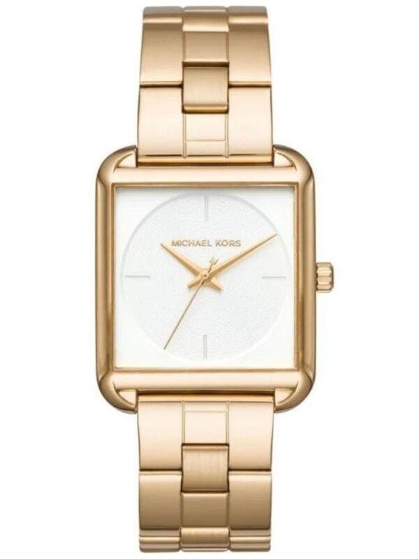 Montre Michael Kors Lake MK3644 carrée et dorée pour femme au Maroc.