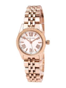 Montre Michael Kors MK3230 en or rose de petite taille 26mm pour femme au Maroc.