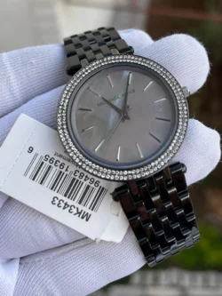 Montre Michael Kors MK3433 Darci noire avec cadran en nacre foncée pour femme au Maroc sur planetawatches