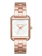 Montre Michael Kors MK3645 carrée en or rose pour femme au Maroc.