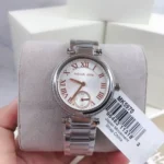 Montre Michael Kors MK5970 Skylar argentée avec détails en or rose pour femme a casablanca, rabat, tanger