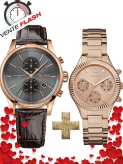 Pack Couple MONTRE Hugo Boss Homme + GUESS Femme