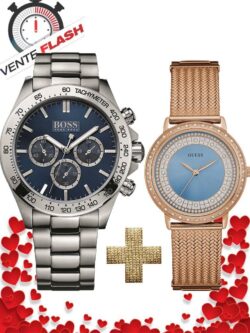 Pack Montre Homme Hugo Boss + Montre Femme GUESS