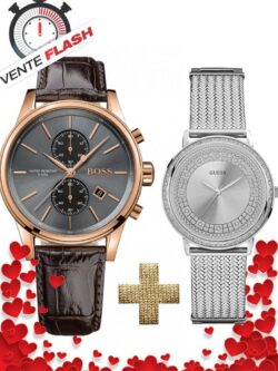 Pack Montre Homme HUGO BOSS+ Montre Femme GUESS
