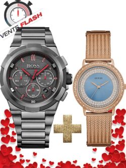Pack Montre Homme Hugo Boss + Montre Femme GUESS
