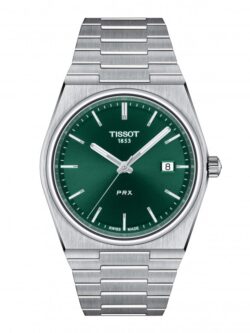 Montre Tissot pour homme T1374101109100 avec cadran vert et bracelet en acier – Disponible au Maroc