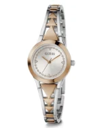 Montre Guess Tessa GW0609L3 pour femme avec bracelet en acier bicolore et cadran argenté