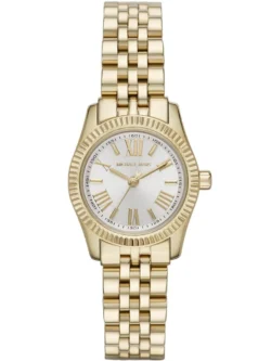 Montre femme dorée Michael Kors MK3229, design minimaliste, petit diamètre, idéale pour petits poignets, bracelet en acier inoxydable et cadran élégant