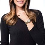 Montre femme dorée Michael Kors MK3229, design minimaliste, petit diamètre, idéale pour petits poignets, bracelet en acier inoxydable et cadran élégant