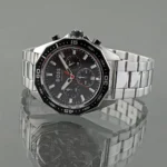 Vue de profil de la montre Hugo Boss Energy 1513971 montrant les détails de la lunette et du boîtier.