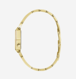 Gros plan sur le cadran doré serti de cristaux de la montre Guess GW0680L2 au Maroc.