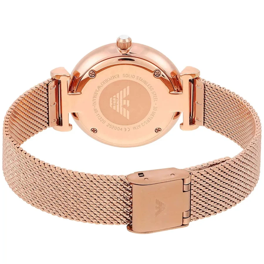 Montre Femme Or Rose Maroc Milanaise | EMPORIO Armani AR11320