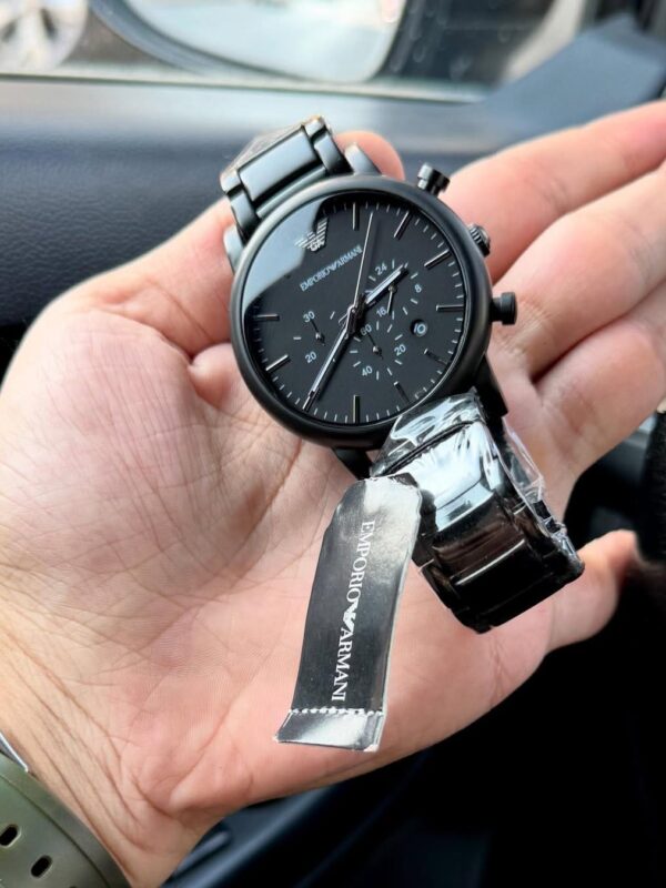 Montre Emporio Armani AR1895 Luigi "full black" pour homme au Maroc.