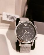Montre Emporio Armani Luigi AR8032 dans son coffret officiel au Maroc.