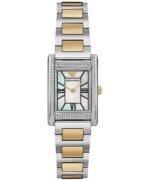 Montre extra plate femme Emporio Armani AR11642 bicolore or jaune et cadran nacre pour femme au Maroc.