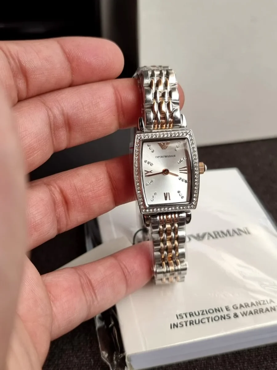 Superbe Montre Femme Cristaux Rectangulaire Maroc | AR11519