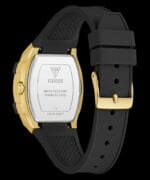 Dos du boîtier de la montre Guess GW0945L2 montrant les gravures officielles.