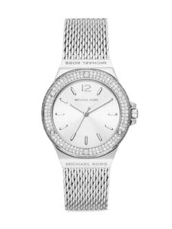 Montre Michael Kors femme cristaux Maroc MK7337 argentée (37mm) avec bracelet milanais pour femme.