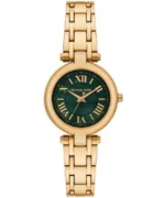 Montre Michael Kors MK4892 Laney dorée avec cadran vert pour femme au Maroc.