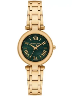 Montre Michael Kors MK4892 Laney dorée avec cadran vert pour femme au Maroc.