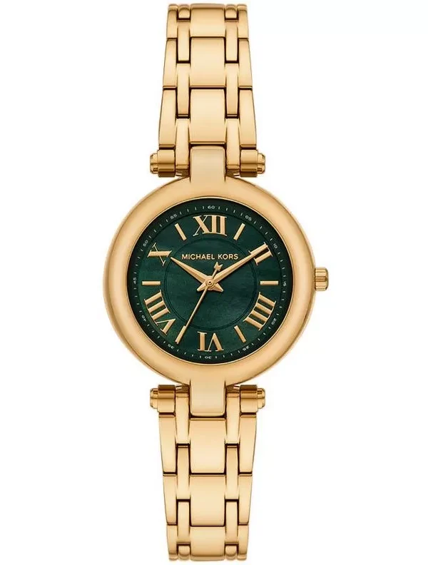 Montre Michael Kors MK4892 Laney dorée avec cadran vert pour femme au Maroc.