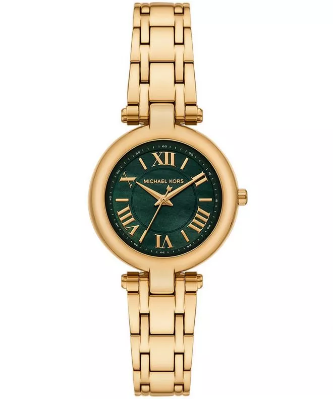 Montre Femme Michael Kors Laney MK4892 Dorée et Verte Montre Michael Kors MK4892 Laney dorée avec cadran vert pour femme au Maroc.