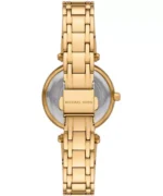 Dos de la montre Michael Kors Laney MK4892 montrant le fermoir du bracelet en or.