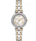 Montre Michael Kors MK4895 Laney bicolore en acier et doré avec cadran en nacre pour femme au Maroc.