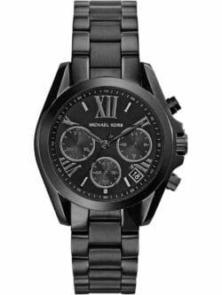 Montre Michael Kors MK6058 Mini Bradshaw entièrement noire pour femme au Maroc.