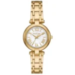Montre Michael Kors MKO1083 Laney dorée avec cadran en nacre pour femme au Maroc.