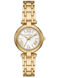 Montre Michael Kors MKO1083 Laney dorée avec cadran en nacre pour femme au Maroc.