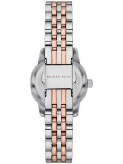 Fermoir et bracelet bicolore (argenté/or rose) de la petite montre femme MK4817 au Maroc.