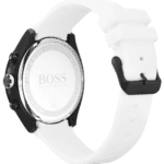 Dos du boîtier de la montre Boss homme 1513718 en acier, étanche 5 ATM, au Maroc.