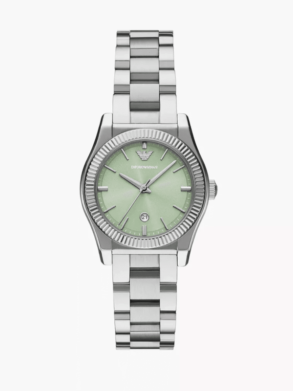 Montre Emporio Armani Federica (AR11656) avec cadran vert 32mm pour femme au Maroc.