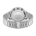 Dos du boîtier de la montre Hugo Boss Admiral 1513907 montrant les gravures officielles.