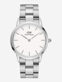 Montre Daniel Wellington femme bracelet link silver 28mm acier Maroc