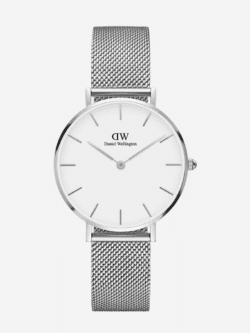 Montre Daniel Wellington Femme Mesh Argent 28mm Maroc