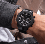 Montre Guess GW0539G3 Maroc portée casual homme moderne noir total