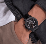 Montre Guess GW0539G3 Maroc portée poignet homme style urbain noir