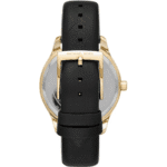 Montre Michael Kors MK2911 Maroc bracelet cuir noir fermoir boucle or gravé
