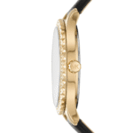 Montre Michael Kors MK2911 Maroc vue profil boîtier or couronne logo cristaux