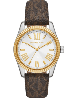 Montre Michael Kors MK4745 Maroc profil couronne argentée détail boîtier 38mm