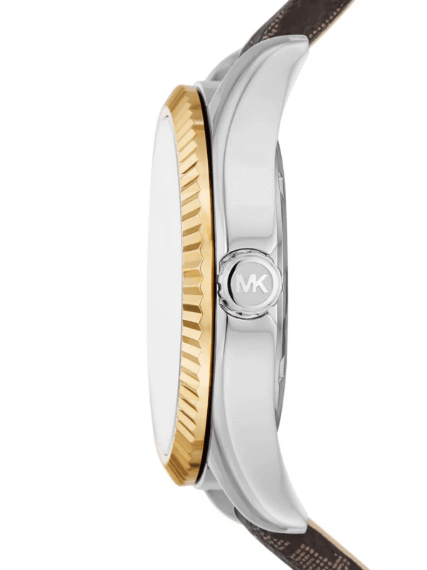 Montre Michael Kors MK4745 Maroc profil couronne argentée détail boîtier 38mm