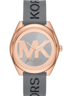 Montre Michael Kors MK7314 Maroc cadran gris métallisé logo MK rose gold 42mm