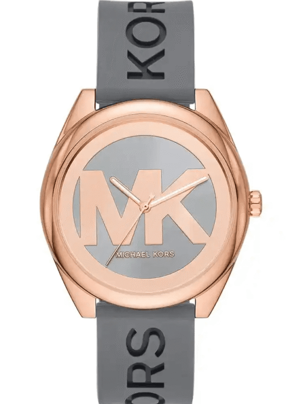 Montre Michael Kors MK7314 Maroc cadran gris métallisé logo MK rose gold 42mm