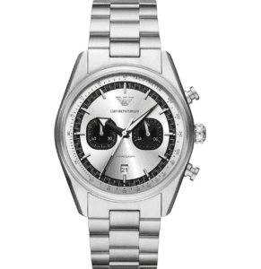 Montre Emporio Armani Homme au Maroc : Prix, Collections et Guide 2026 Montre Emporio Armani AR11636 homme chronographe acier argenté cadran sunray