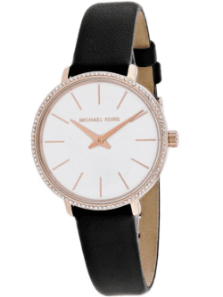 Vue de profil fine de la Montre Michael Kors MK2835 or rose.