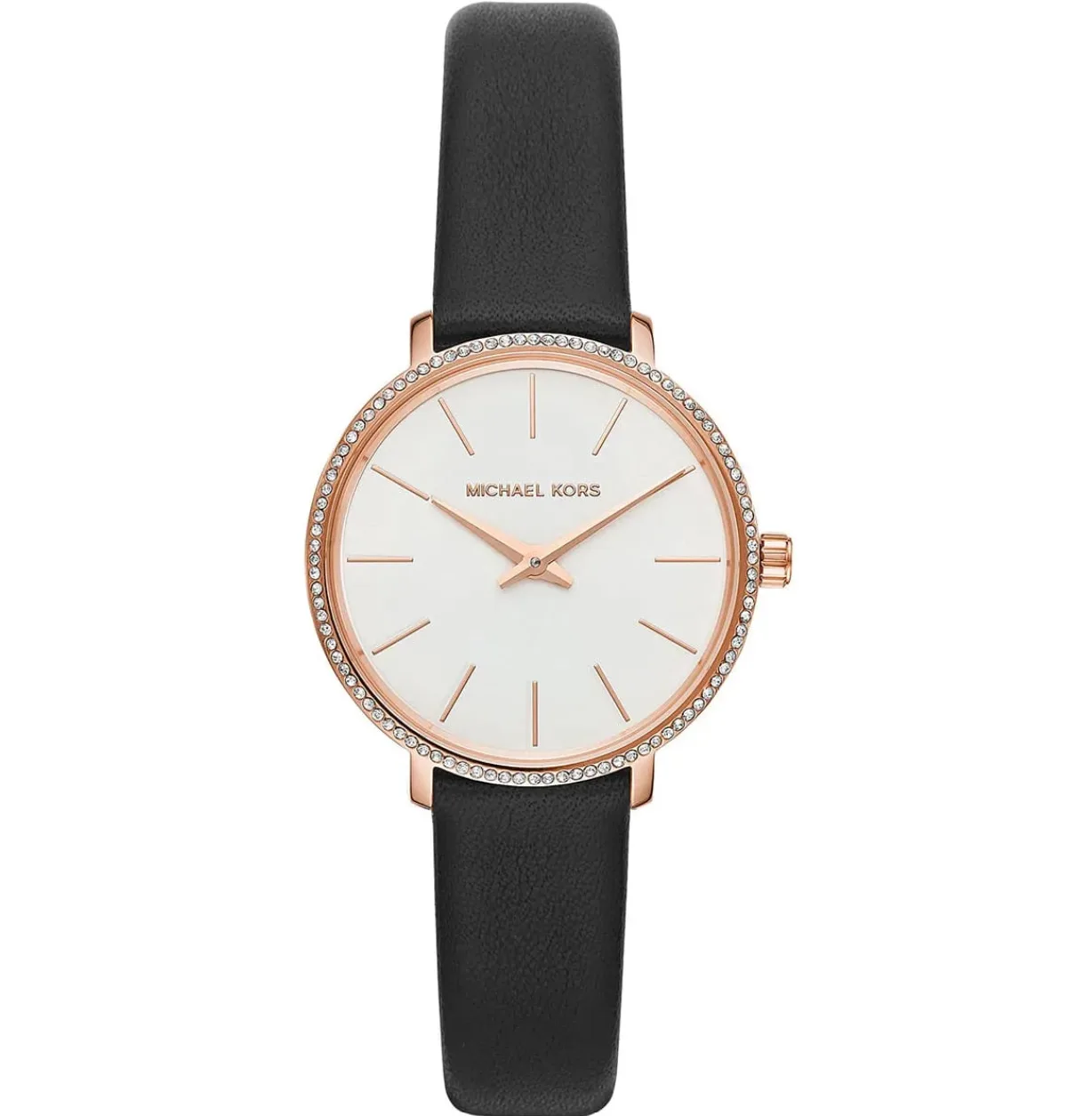 Idée Cadeau 8 Mars au Maroc : Célébrez les Femmes avec Élégance< Montre Michael Kors Pyper MK2835 noir et or rose cadeau 8 mars au Maroc.