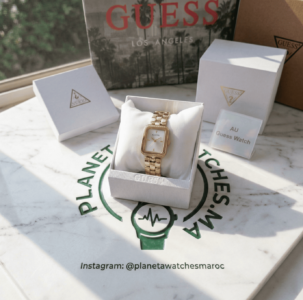 Montres pour femmes et hommes au Maroc Montre femme Guess GW0865L2 rectangulaire dans sa boîte – Planetawatches sur Instagram