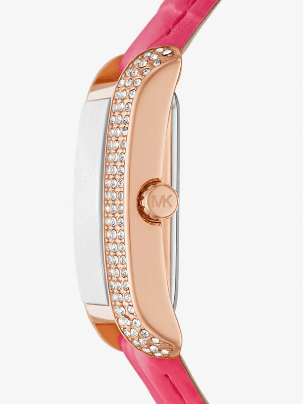 Montre Michael Kors Emery MK2984 rose gold avec cristaux pavés pour femme au Maroc.